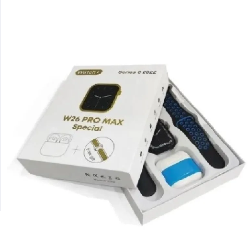 Smart Men Watch W26 Pro With Gift Of Earbuds
