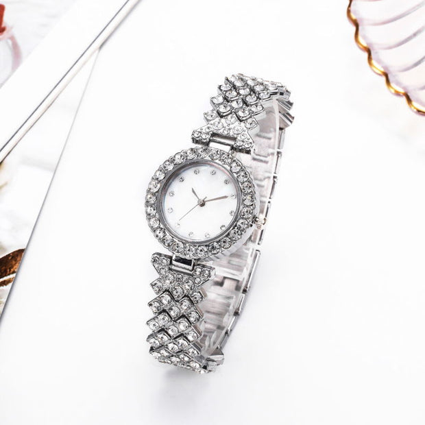 Fashion Simple Women Quartz Watch Diamond Alloy