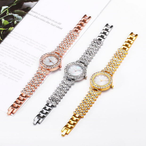 Fashion Simple Women Quartz Watch Diamond Alloy